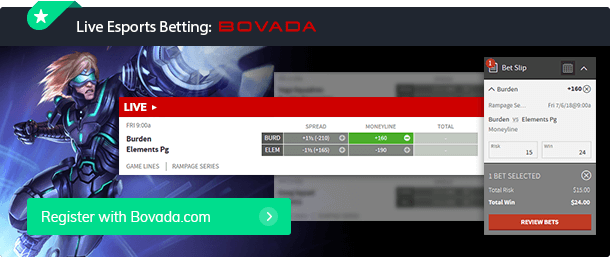 bovada live esports betting