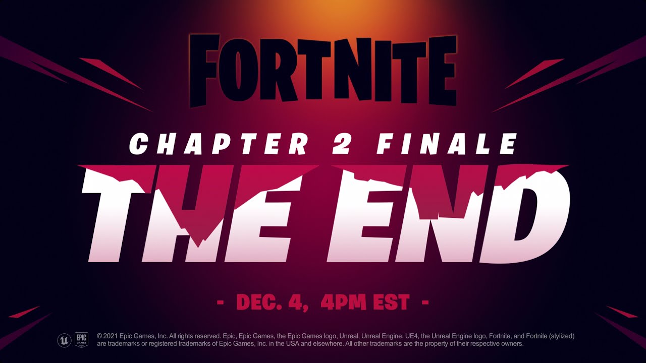 Fortnite Chapter 2 coming to an end - photo Youtube