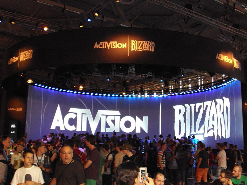 Activision Blizzard at Gamescom 2013, where the company exhibited 2013 titles such as Call of Duty: Ghosts and Skylanders: Swap Force. - CC BY-SA